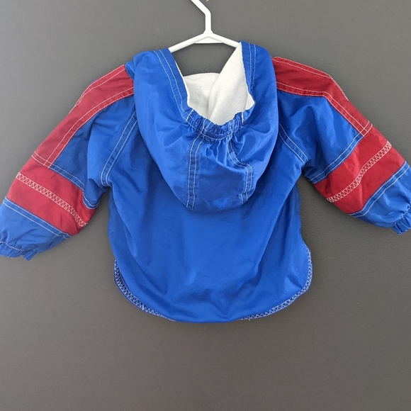 Vintage blue & red baseball windbreaker jacket - Picture 2 of 3